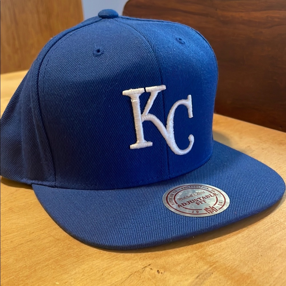 Mitchell & Ness Blue KC Hat